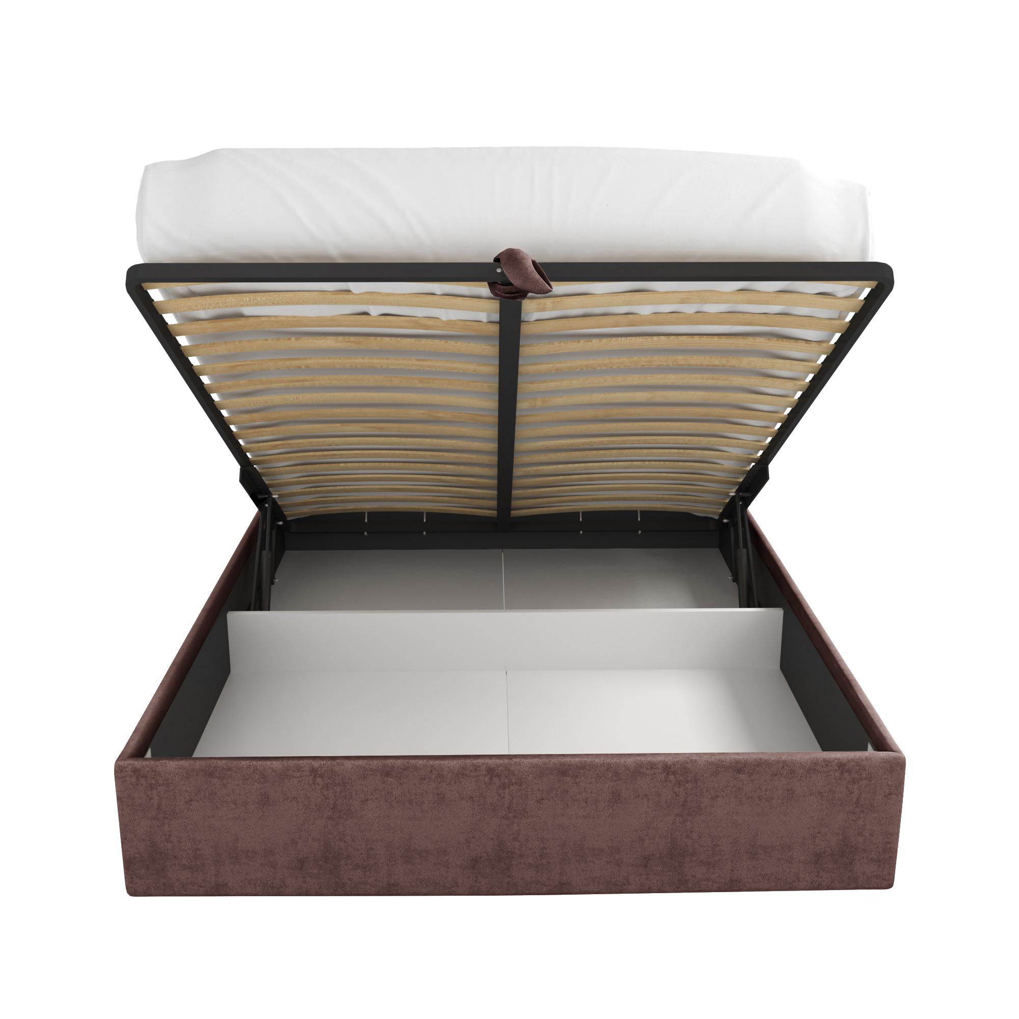 Кровать Болонья коричневая 160х200 изображение товара