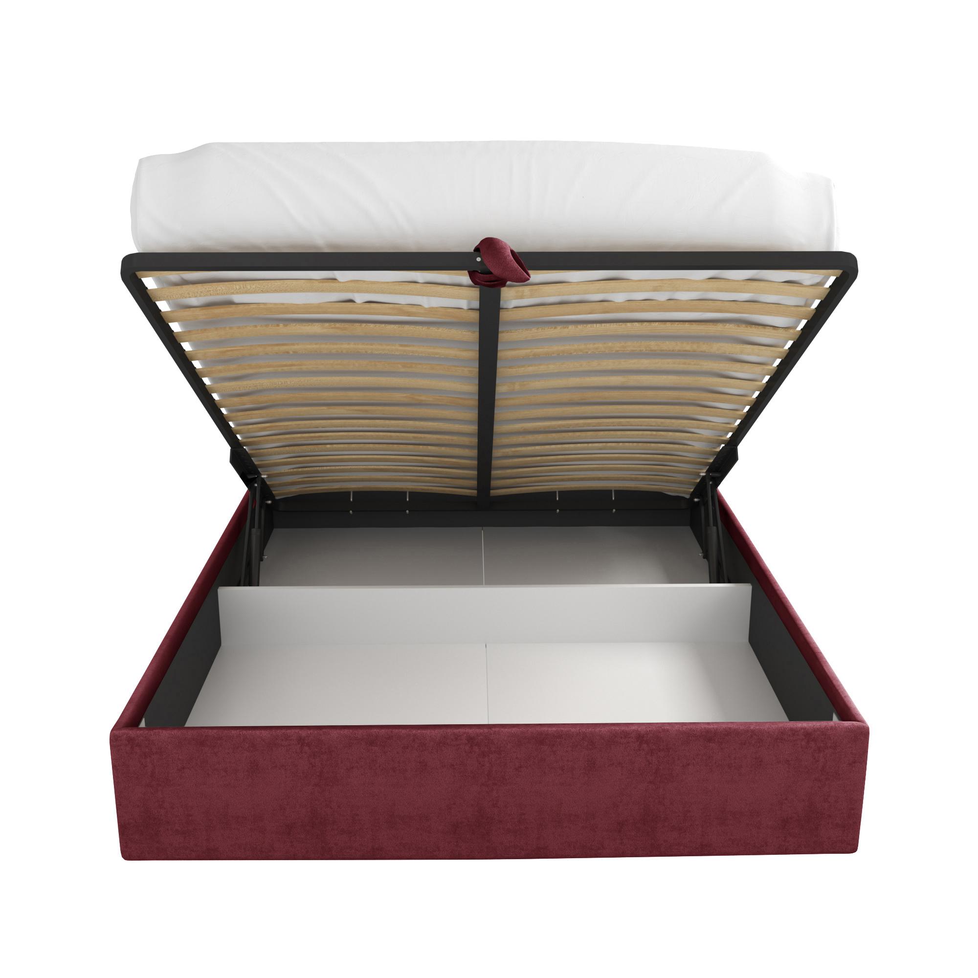 Кровать Жаклиз бордовая 120х200 изображение товара