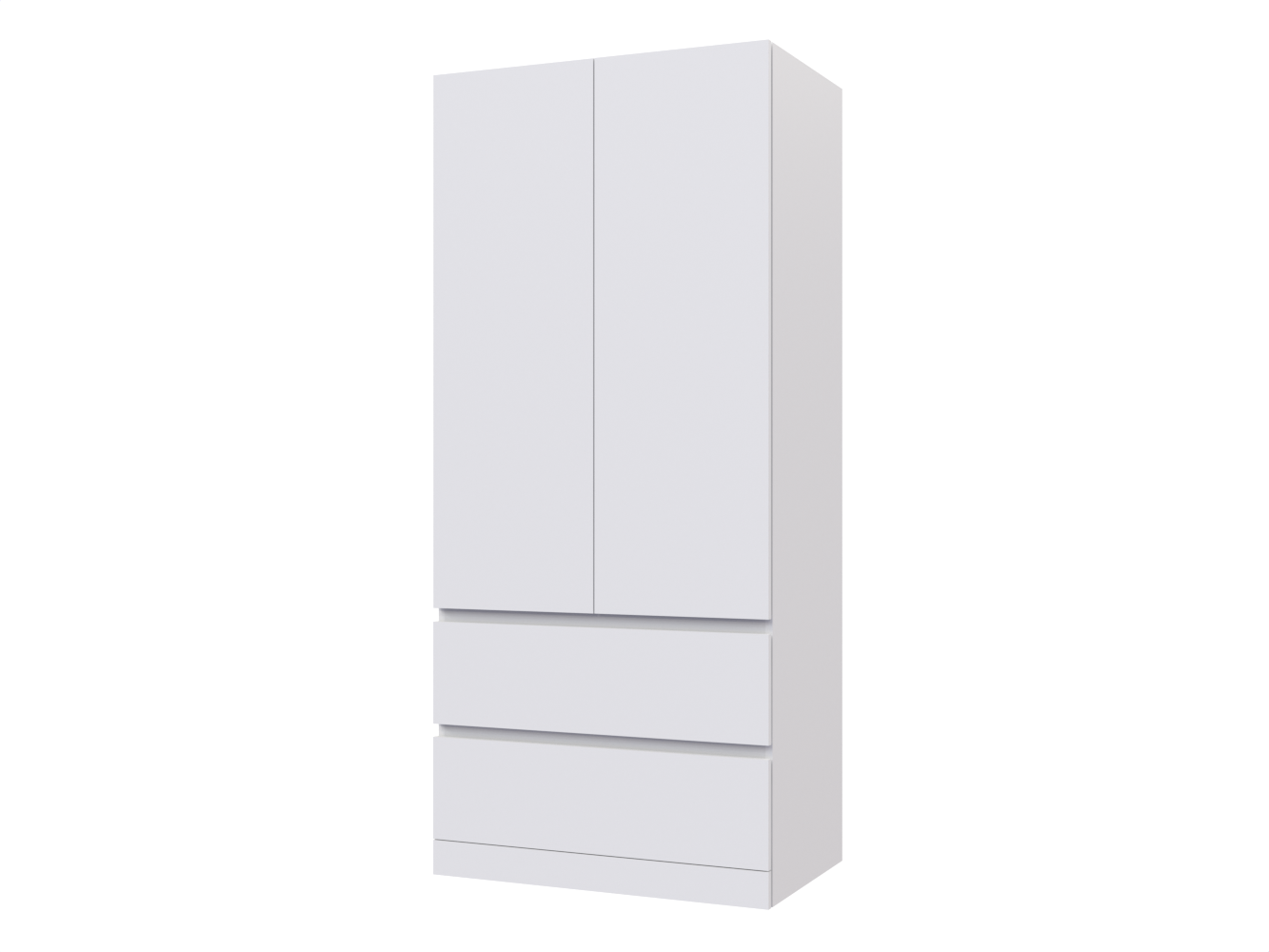 Распашной шкаф Мальм 313 white ИКЕА (IKEA) изображение товара