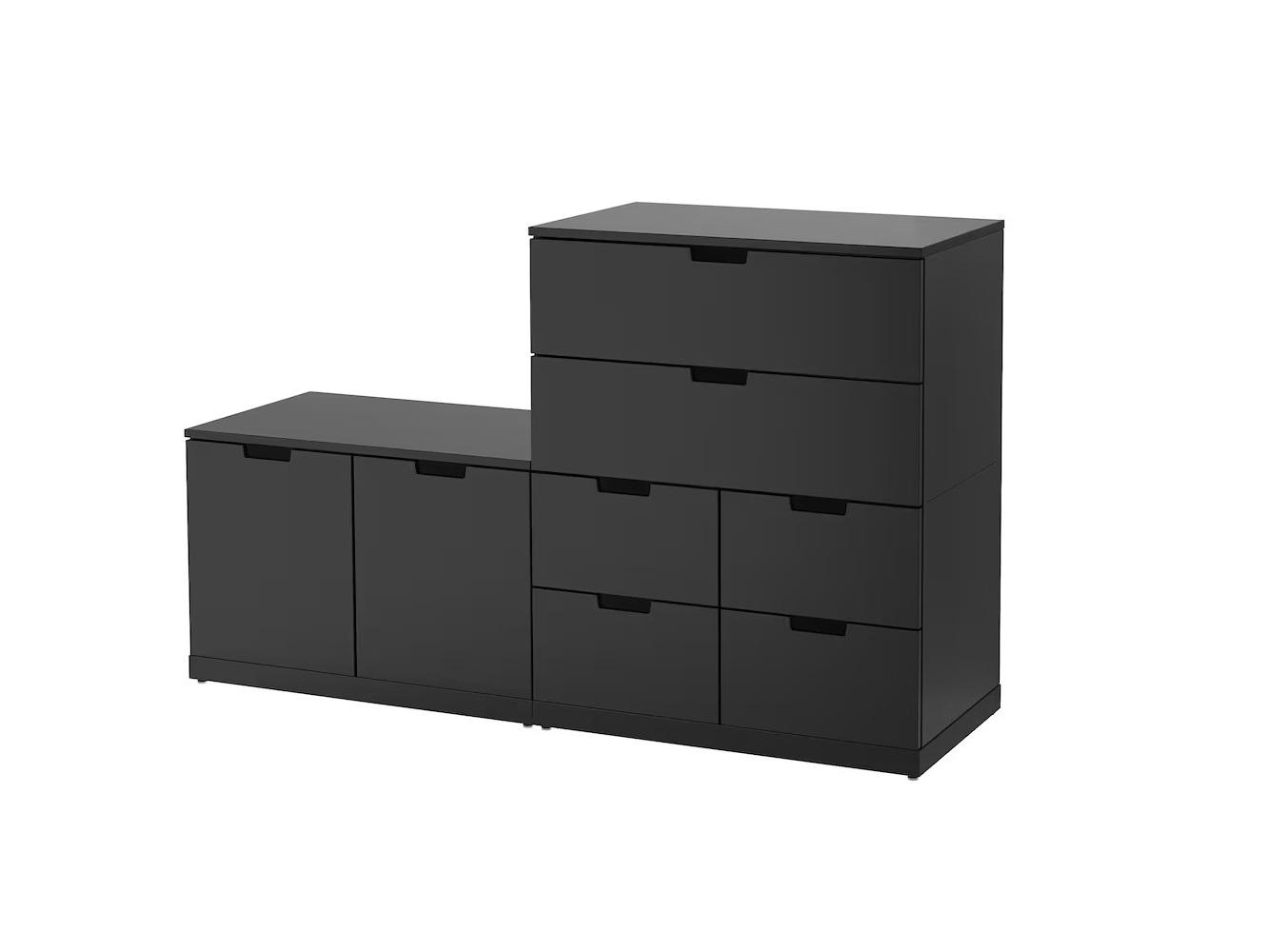Комод Нордли 39 black ИКЕА (IKEA) изображение товара