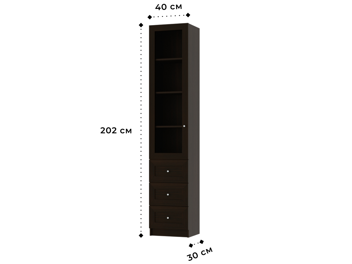 Книжный шкаф Билли 375 brown ИКЕА (IKEA) изображение товара