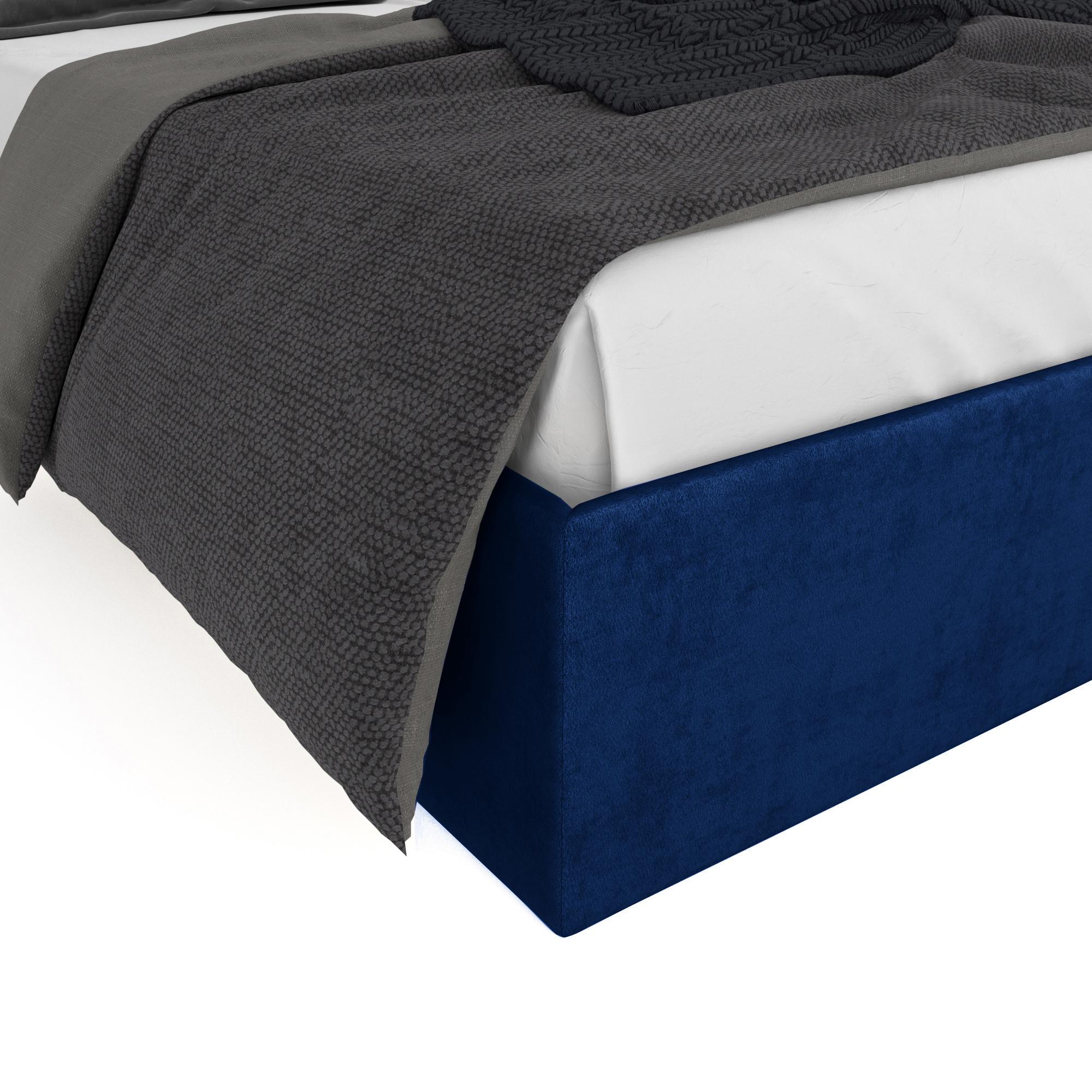 Кровать Жаклиз синяя 90х200 изображение товара