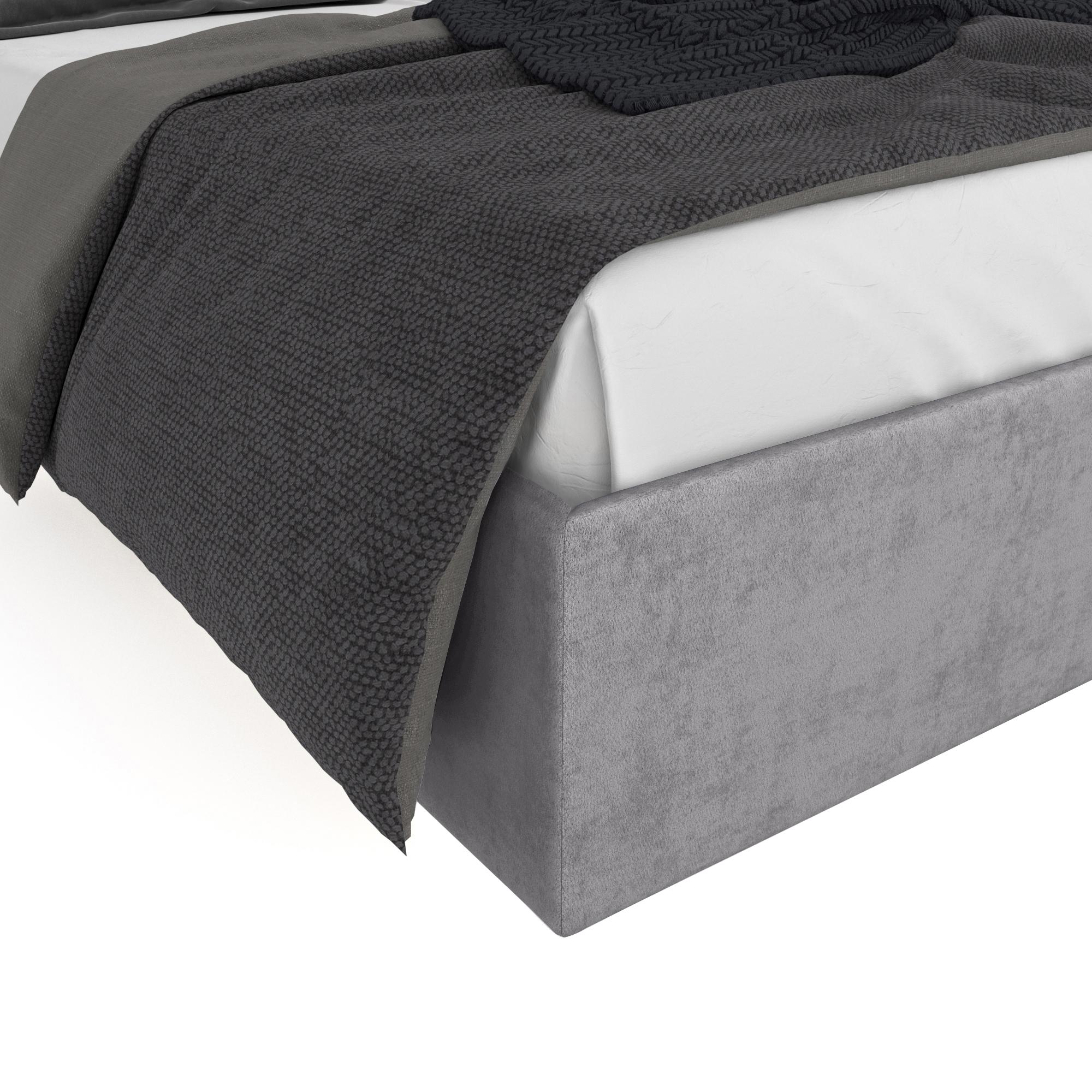 Кровать Липси серый 180х200 изображение товара