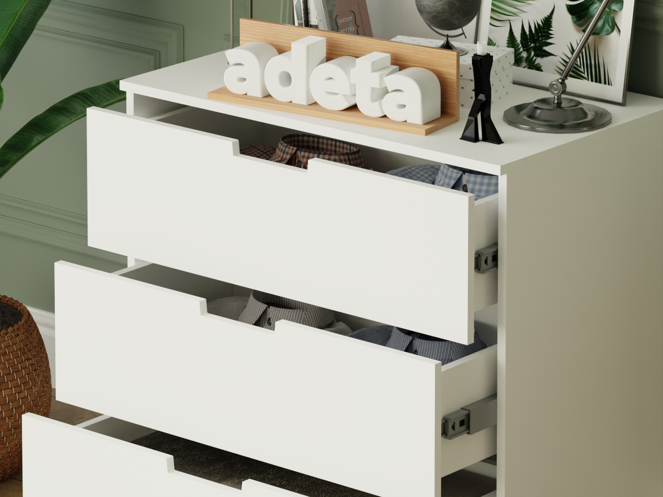 Комод Нордли 21 white ИКЕА (IKEA) изображение товара