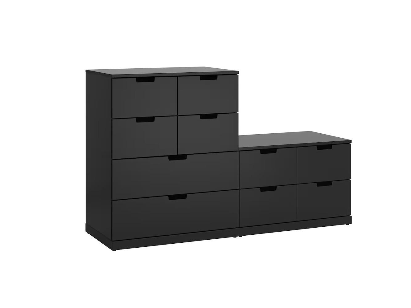 Комод Нордли 38 black ИКЕА (IKEA) изображение товара