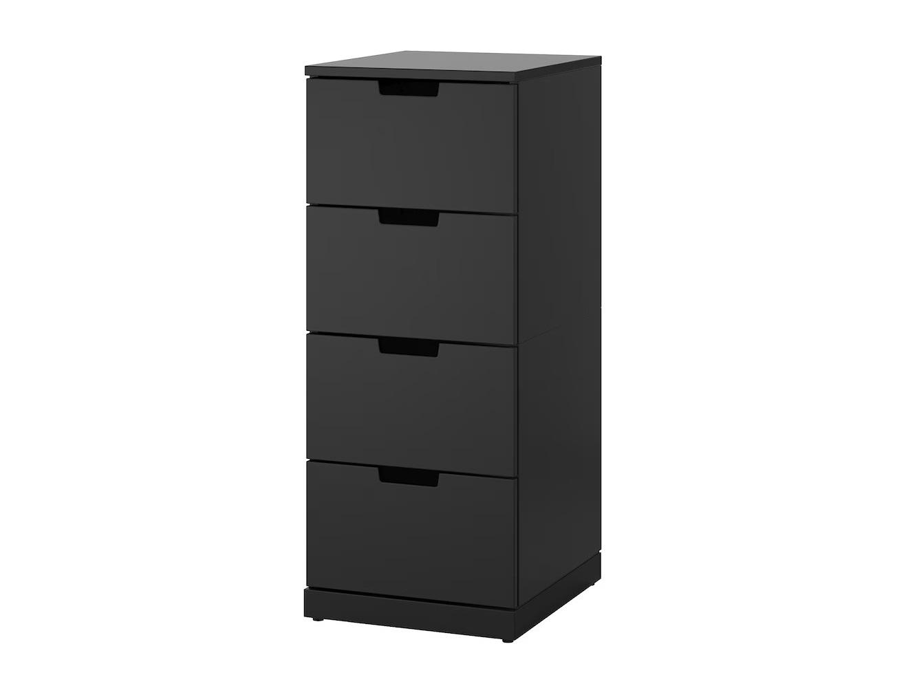 Комод Нордли 28 black ИКЕА (IKEA) изображение товара