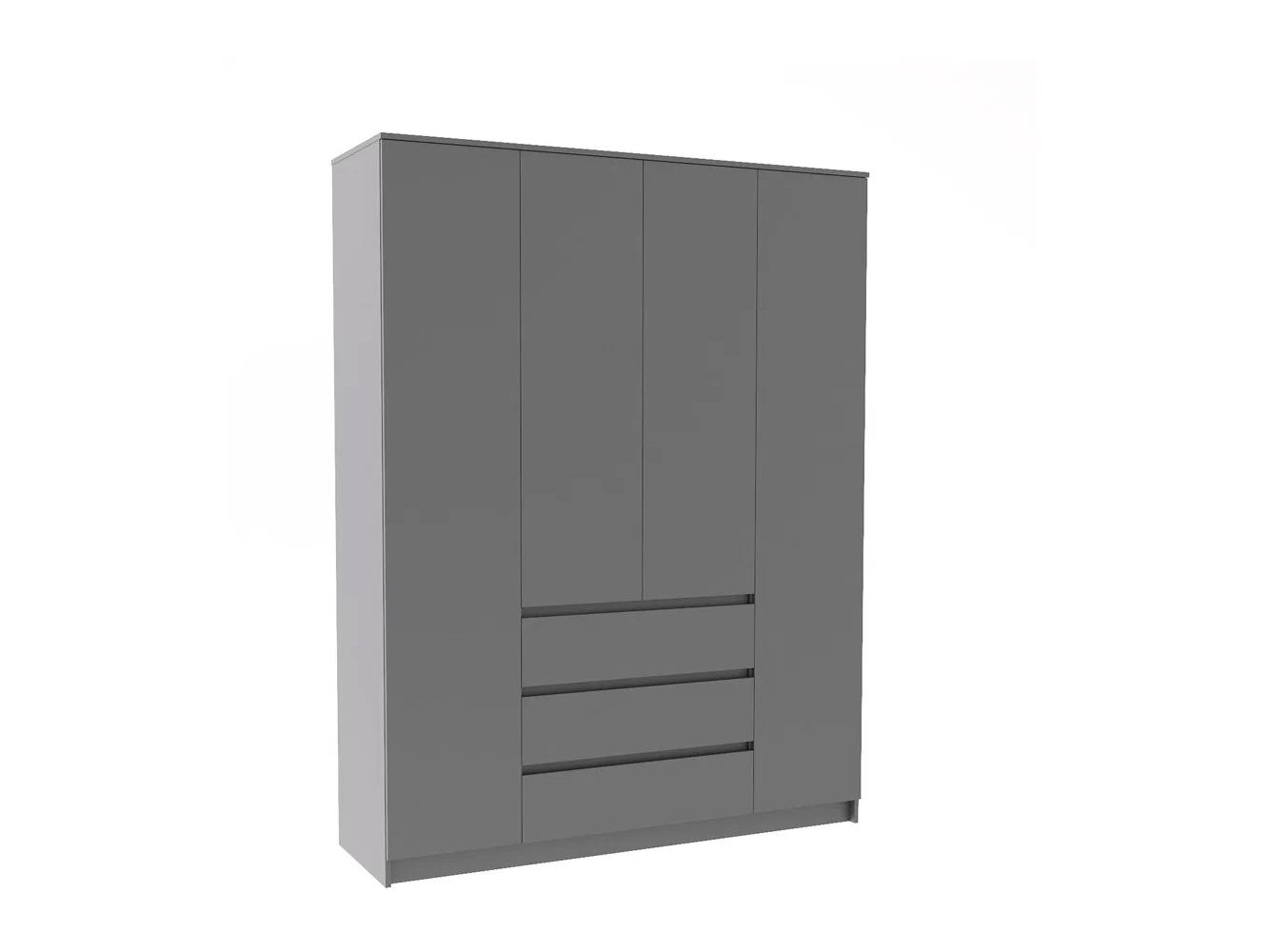 Распашной шкаф Мальм 315 grey ИКЕА (IKEA) изображение товара