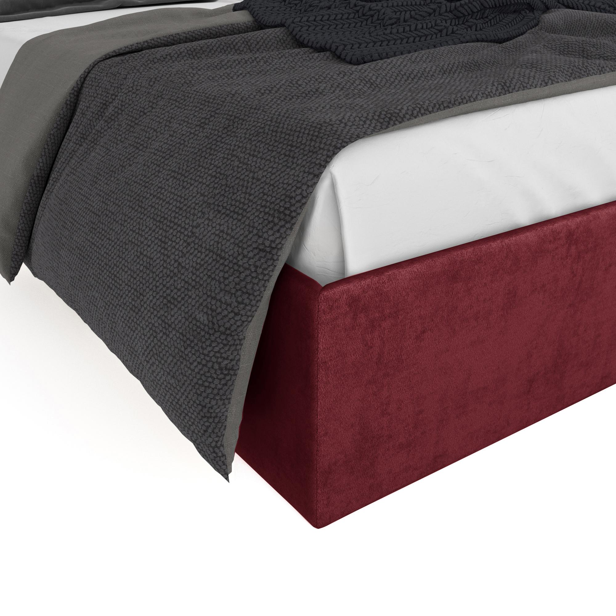 Кровать Жаклиз бордовая 90х200 изображение товара