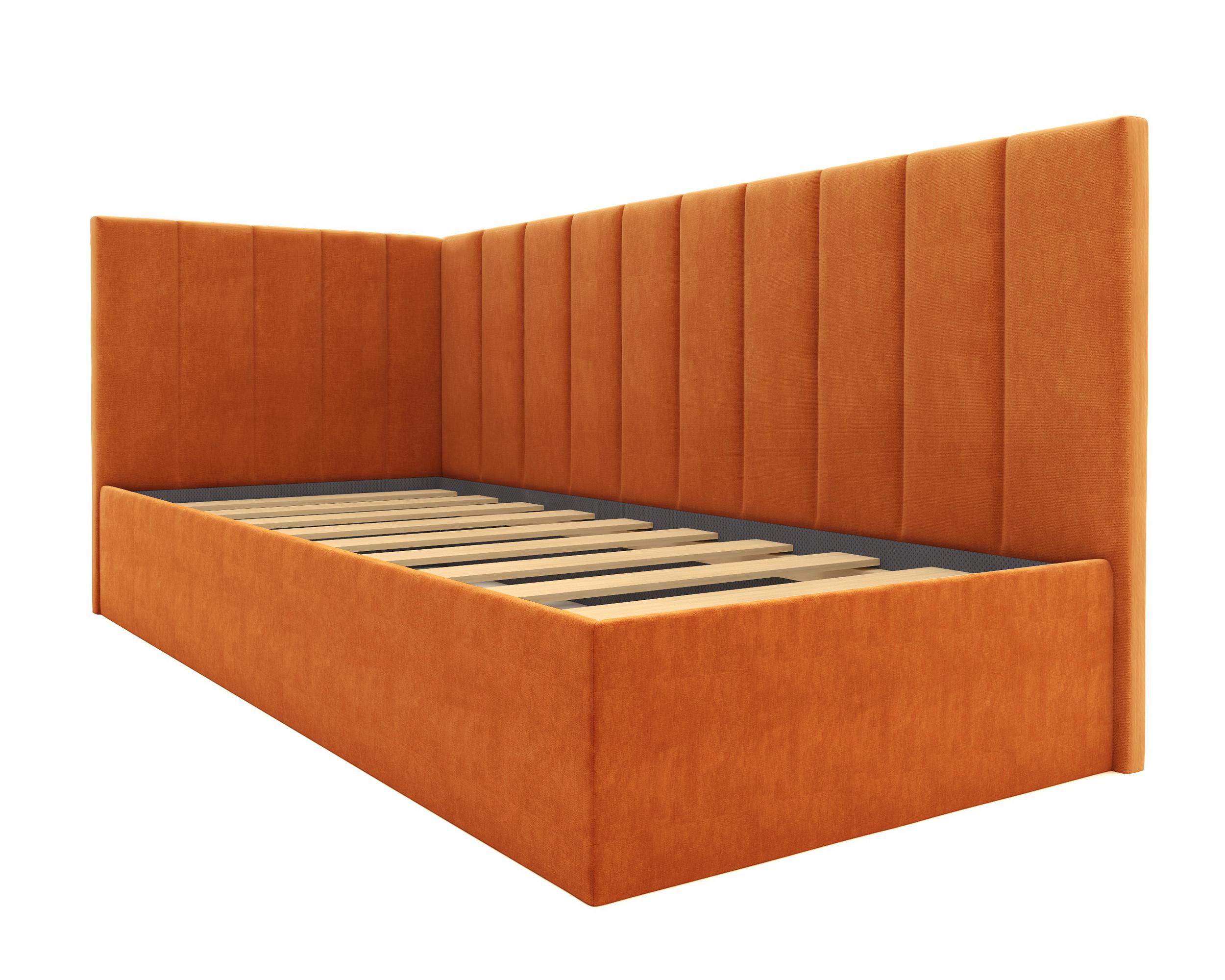 Детская кровать Равенна Угол А оранжевая изображение товара