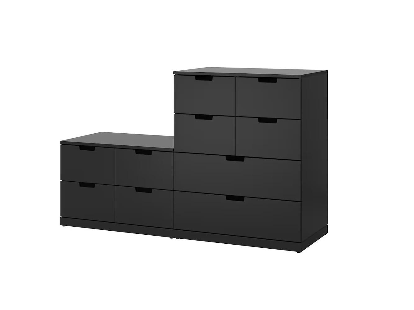 Комод Нордли 37 black ИКЕА (IKEA) изображение товара