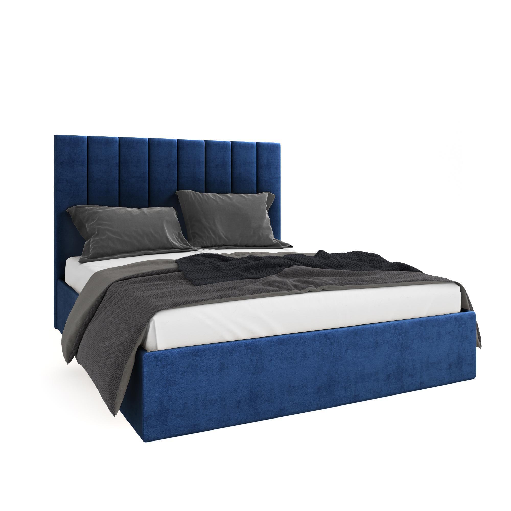 Кровать Бриэль синяя 90х200 изображение товара