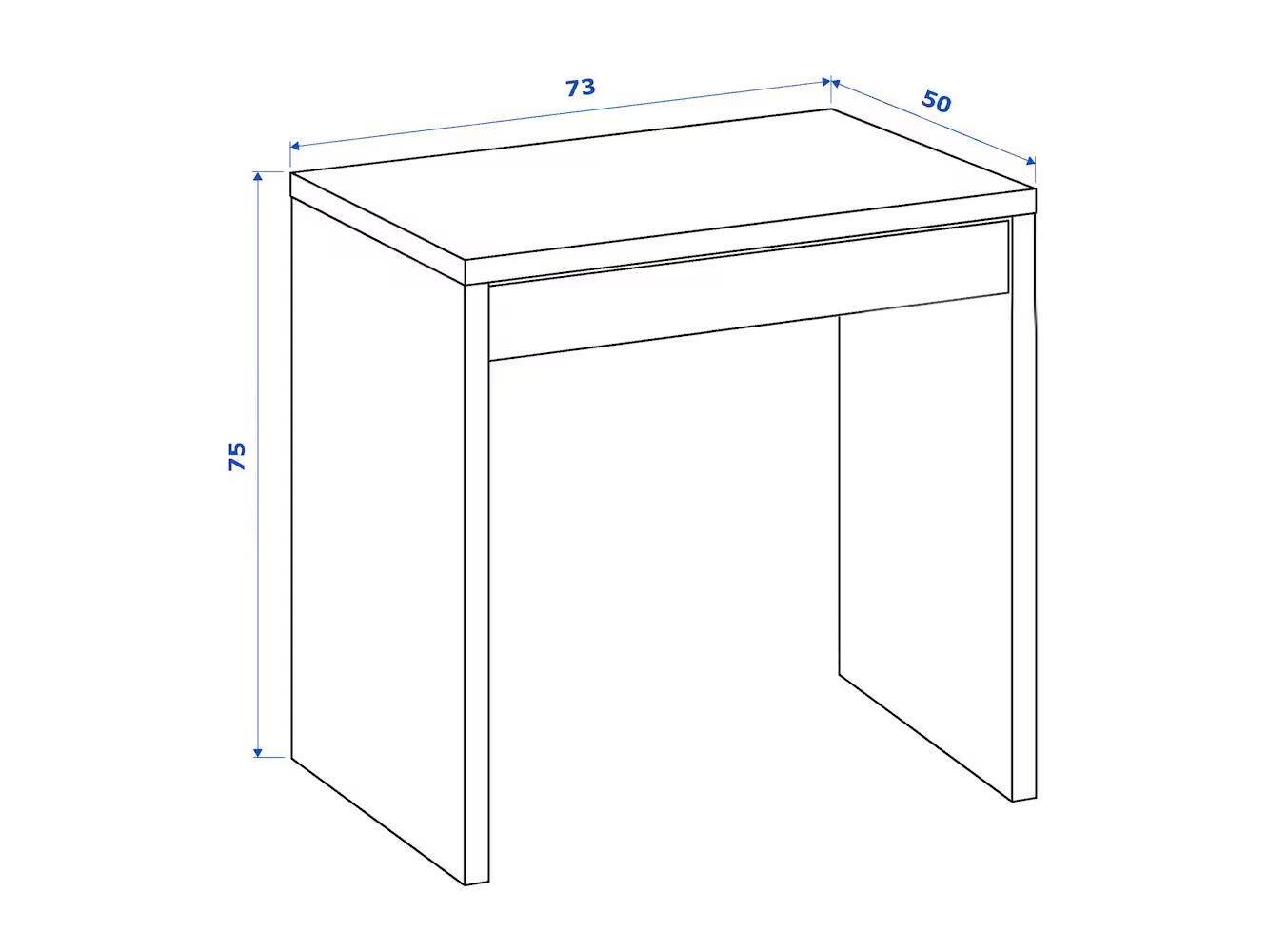 Письменный стол Мике 13 white ИКЕА (IKEA) изображение товара