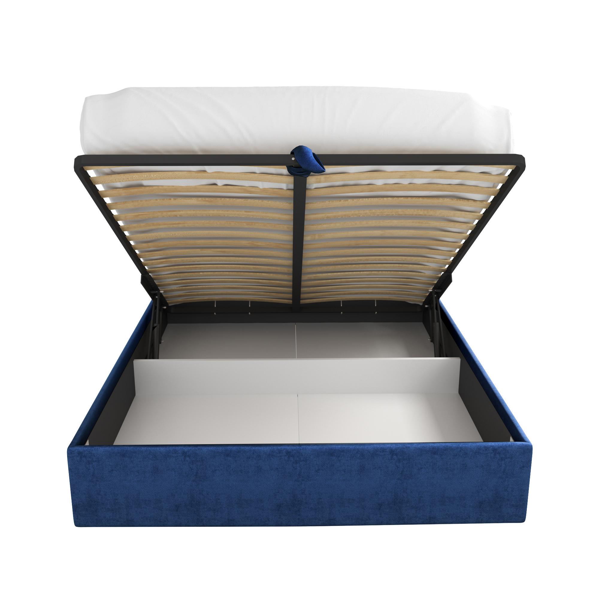 Кровать Бриэль синяя 180х200 изображение товара