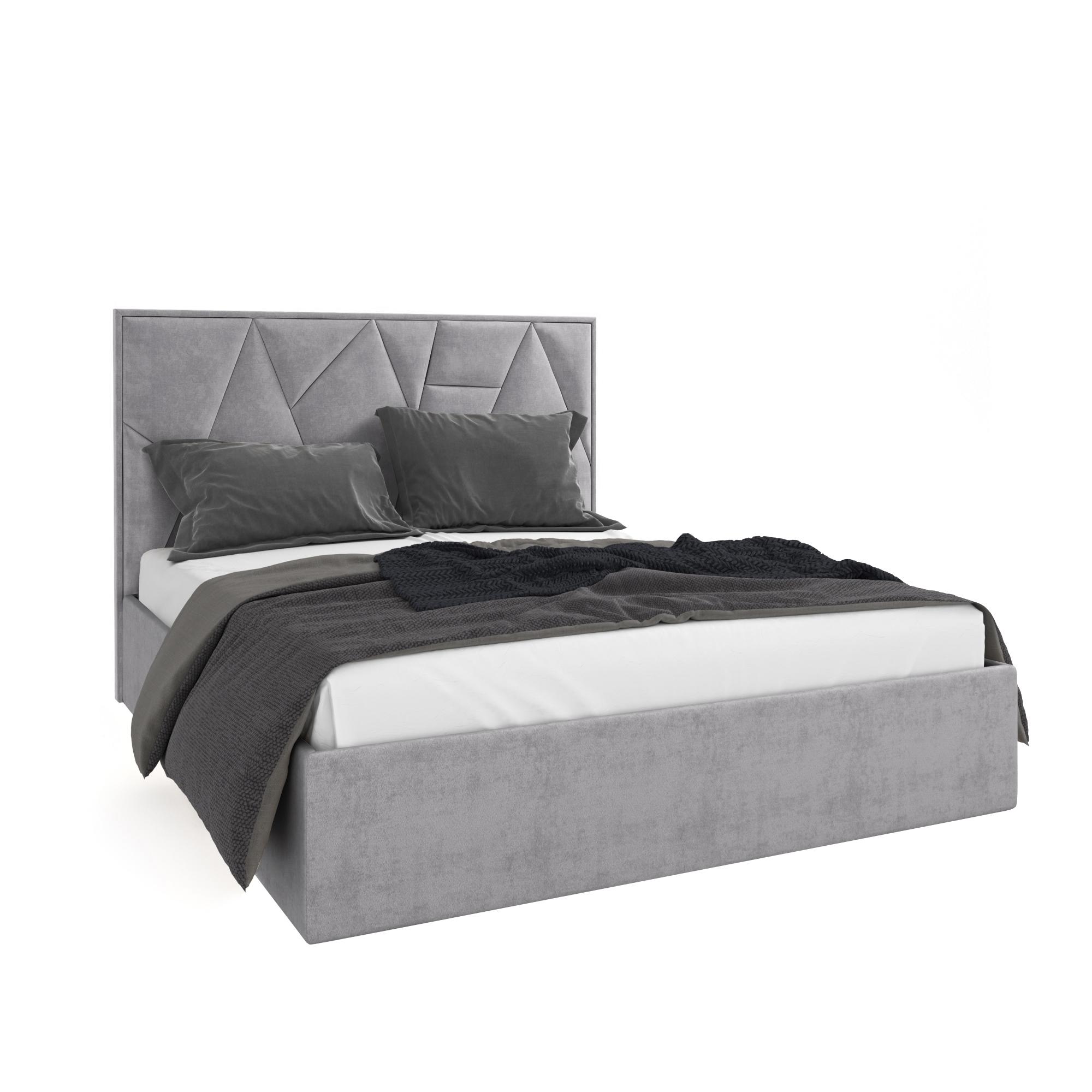 Кровать Липси серый 160х200 изображение товара