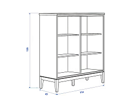 Изображение товара Распашной шкаф Иданас 16 ИКЕА (IKEA) на сайте adeta.ru
