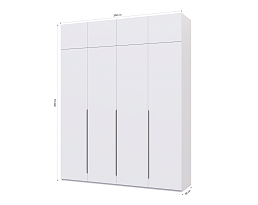 Изображение товара Распашной шкаф Пакс Альхейм 24 white (silver) ИКЕА (IKEA) на сайте adeta.ru