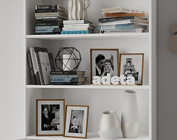 Изображение товара Книжный шкаф Билли 350 white ИКЕА (IKEA) на сайте adeta.ru