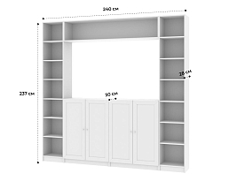 Изображение товара Книжный шкаф Билли 391 white ИКЕА (IKEA) на сайте adeta.ru