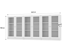 Изображение товара Книжный шкаф Билли 327 white ИКЕА (IKEA) на сайте adeta.ru